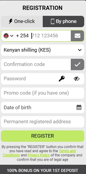 Registration by Phone Number winwin
