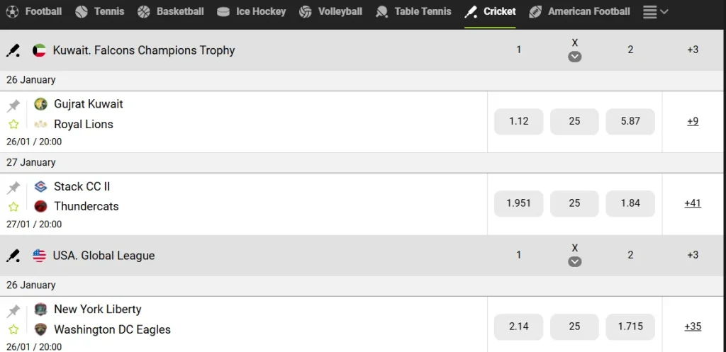 Cricket Betting