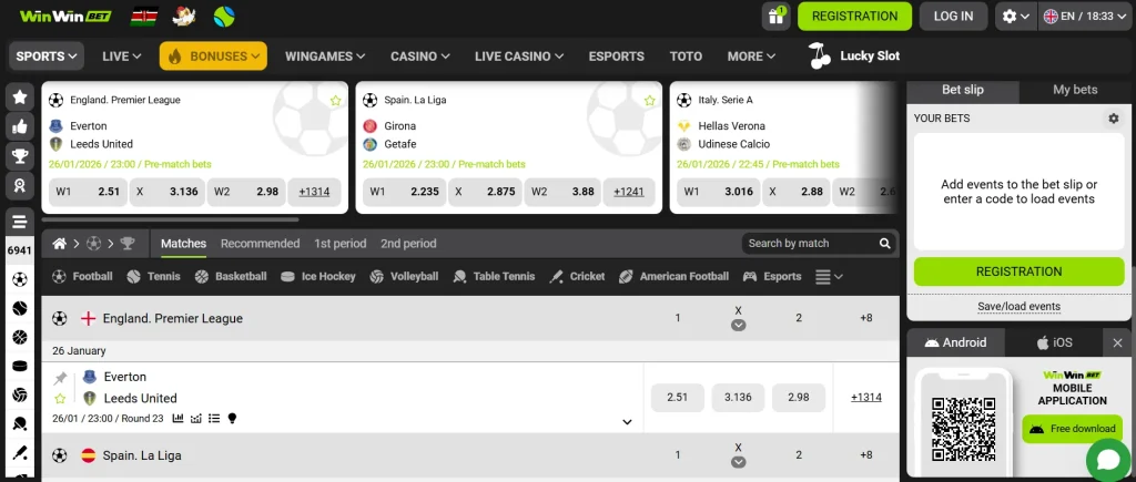 WinWin Sports Betting With Best Odds